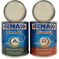 Клей эпоксидный Rivo-50 (бежевый густой) 17+17л. TENAX 