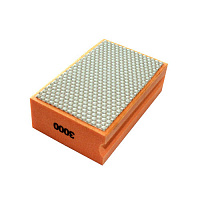Губка шлифовальная №3000 (оранжевая/прямая) полимерная универсальная Diam-S